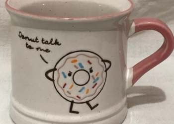 World Market “Donut Talk to Me” Coffee Cup