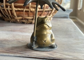 Vintage Brass Frog, India